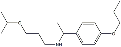 [3-(propan-2-yloxy)propyl][1-(4-propoxyphenyl)ethyl]amine Structure