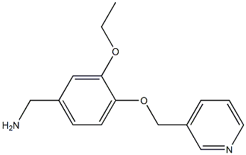 [3-ethoxy-4-(pyridin-3-ylmethoxy)phenyl]methanamine Structure