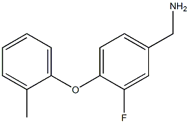 [3-fluoro-4-(2-methylphenoxy)phenyl]methanamine Struktur