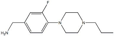 [3-fluoro-4-(4-propylpiperazin-1-yl)phenyl]methanamine