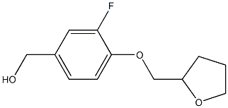 [3-fluoro-4-(oxolan-2-ylmethoxy)phenyl]methanol Structure