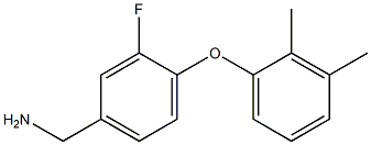 [4-(2,3-dimethylphenoxy)-3-fluorophenyl]methanamine Structure