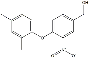 [4-(2,4-dimethylphenoxy)-3-nitrophenyl]methanol Structure