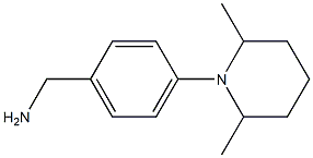 [4-(2,6-dimethylpiperidin-1-yl)phenyl]methanamine 化学構造式