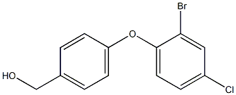 [4-(2-bromo-4-chlorophenoxy)phenyl]methanol 化学構造式