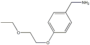 [4-(2-ethoxyethoxy)phenyl]methanamine Structure