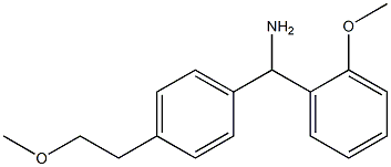 [4-(2-methoxyethyl)phenyl](2-methoxyphenyl)methanamine 化学構造式