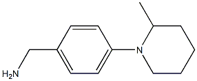 [4-(2-methylpiperidin-1-yl)phenyl]methanamine Structure