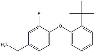 [4-(2-tert-butylphenoxy)-3-fluorophenyl]methanamine,,结构式