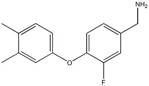 [4-(3,4-dimethylphenoxy)-3-fluorophenyl]methanamine Structure