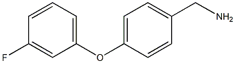 [4-(3-fluorophenoxy)phenyl]methanamine 化学構造式