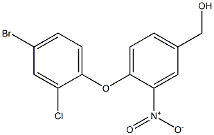 [4-(4-bromo-2-chlorophenoxy)-3-nitrophenyl]methanol|