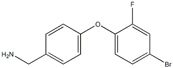 [4-(4-bromo-2-fluorophenoxy)phenyl]methanamine 结构式