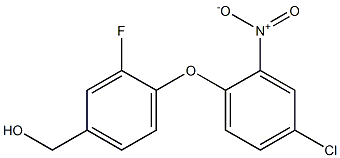 [4-(4-chloro-2-nitrophenoxy)-3-fluorophenyl]methanol 化学構造式