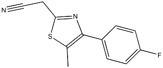 [4-(4-fluorophenyl)-5-methyl-1,3-thiazol-2-yl]acetonitrile Structure