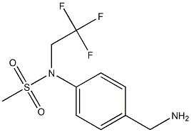 [4-(aminomethyl)phenyl]-N-(2,2,2-trifluoroethyl)methanesulfonamide|