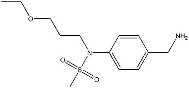 [4-(aminomethyl)phenyl]-N-(3-ethoxypropyl)methanesulfonamide|