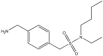 [4-(aminomethyl)phenyl]-N-butyl-N-ethylmethanesulfonamide 结构式