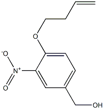 [4-(but-3-en-1-yloxy)-3-nitrophenyl]methanol Structure