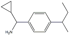 [4-(butan-2-yl)phenyl](cyclopropyl)methanamine Structure