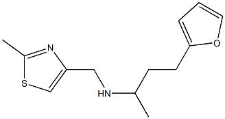 [4-(furan-2-yl)butan-2-yl][(2-methyl-1,3-thiazol-4-yl)methyl]amine