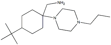 [4-tert-butyl-1-(4-propylpiperazin-1-yl)cyclohexyl]methanamine,,结构式