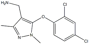 [5-(2,4-dichlorophenoxy)-1,3-dimethyl-1H-pyrazol-4-yl]methanamine Structure