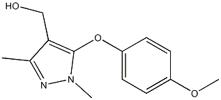 [5-(4-methoxyphenoxy)-1,3-dimethyl-1H-pyrazol-4-yl]methanol Structure