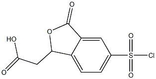 [5-(chlorosulfonyl)-3-oxo-1,3-dihydro-2-benzofuran-1-yl]acetic acid Structure