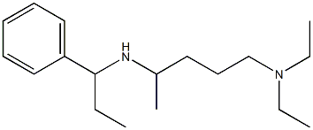 [5-(diethylamino)pentan-2-yl](1-phenylpropyl)amine 结构式