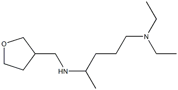 [5-(diethylamino)pentan-2-yl](oxolan-3-ylmethyl)amine,,结构式