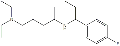 [5-(diethylamino)pentan-2-yl][1-(4-fluorophenyl)propyl]amine|