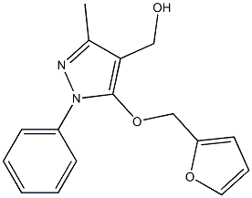 [5-(furan-2-ylmethoxy)-3-methyl-1-phenyl-1H-pyrazol-4-yl]methanol