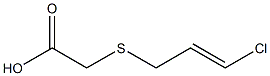 {[(2E)-3-chloroprop-2-enyl]thio}acetic acid Structure