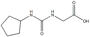 {[(cyclopentylamino)carbonyl]amino}acetic acid Structure