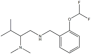 {[2-(difluoromethoxy)phenyl]methyl}[2-(dimethylamino)-3-methylbutyl]amine Struktur