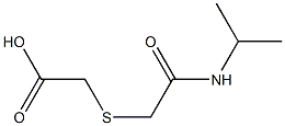 {[2-(isopropylamino)-2-oxoethyl]thio}acetic acid 化学構造式