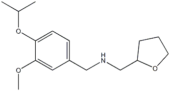 {[3-methoxy-4-(propan-2-yloxy)phenyl]methyl}(oxolan-2-ylmethyl)amine Structure