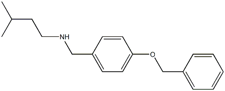 {[4-(benzyloxy)phenyl]methyl}(3-methylbutyl)amine Struktur