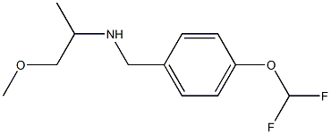 {[4-(difluoromethoxy)phenyl]methyl}(1-methoxypropan-2-yl)amine