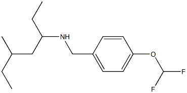 {[4-(difluoromethoxy)phenyl]methyl}(5-methylheptan-3-yl)amine