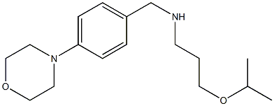 {[4-(morpholin-4-yl)phenyl]methyl}[3-(propan-2-yloxy)propyl]amine|