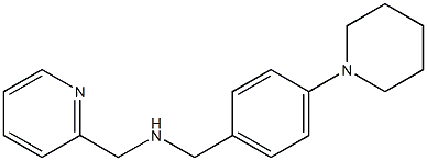 {[4-(piperidin-1-yl)phenyl]methyl}(pyridin-2-ylmethyl)amine 化学構造式