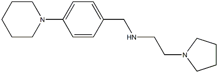 {[4-(piperidin-1-yl)phenyl]methyl}[2-(pyrrolidin-1-yl)ethyl]amine 结构式