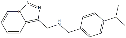 {[4-(propan-2-yl)phenyl]methyl}({[1,2,4]triazolo[3,4-a]pyridin-3-ylmethyl})amine|