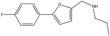 {[5-(4-fluorophenyl)furan-2-yl]methyl}(propyl)amine 化学構造式