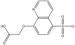 {[5-(chlorosulfonyl)quinolin-8-yl]oxy}acetic acid Structure