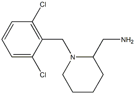 {1-[(2,6-dichlorophenyl)methyl]piperidin-2-yl}methanamine Structure