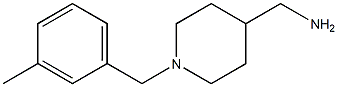 {1-[(3-methylphenyl)methyl]piperidin-4-yl}methanamine,,结构式