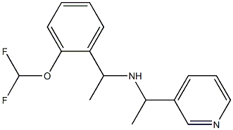 {1-[2-(difluoromethoxy)phenyl]ethyl}[1-(pyridin-3-yl)ethyl]amine